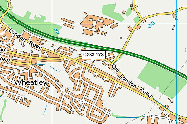 OX33 1YS map - OS VectorMap District (Ordnance Survey) OX33 1YS map - OS VectorMap District (Ordnance Survey)
