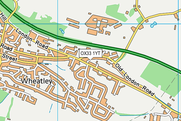 OX33 1YT map - OS VectorMap District (Ordnance Survey) OX33 1YT map - OS VectorMap District (Ordnance Survey)