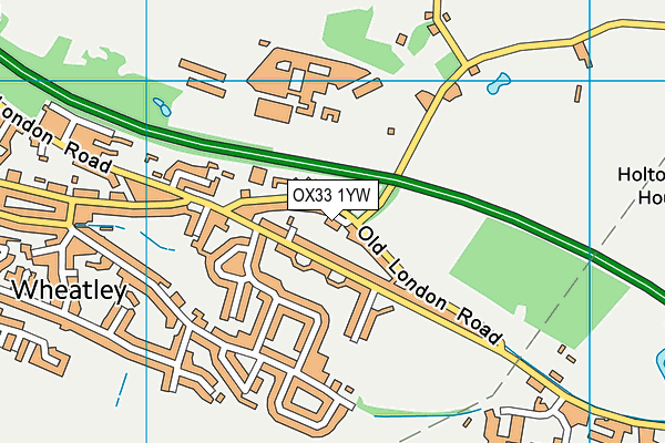 OX33 1YW map - OS VectorMap District (Ordnance Survey) OX33 1YW map - OS VectorMap District (Ordnance Survey)