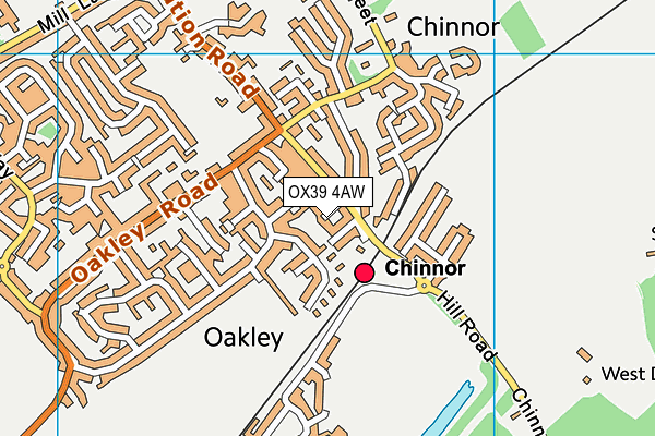 OX39 4AW map - OS VectorMap District (Ordnance Survey) OX39 4AW map - OS VectorMap District (Ordnance Survey)