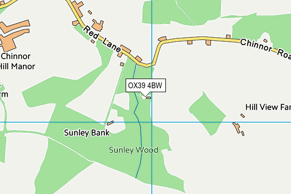 OX39 4BW map - OS VectorMap District (Ordnance Survey) OX39 4BW map - OS VectorMap District (Ordnance Survey)