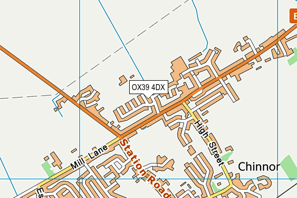 OX39 4DX map - OS VectorMap District (Ordnance Survey) OX39 4DX map - OS VectorMap District (Ordnance Survey)