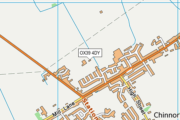 OX39 4DY map - OS VectorMap District (Ordnance Survey) OX39 4DY map - OS VectorMap District (Ordnance Survey)