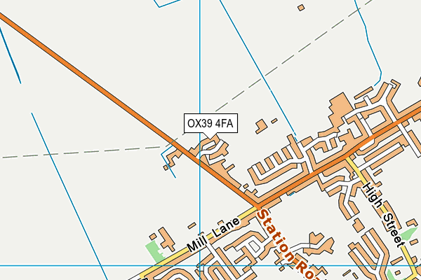OX39 4FA map - OS VectorMap District (Ordnance Survey) OX39 4FA map - OS VectorMap District (Ordnance Survey)