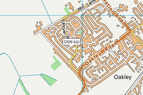 OX39 4JU map - OS VectorMap District (Ordnance Survey)