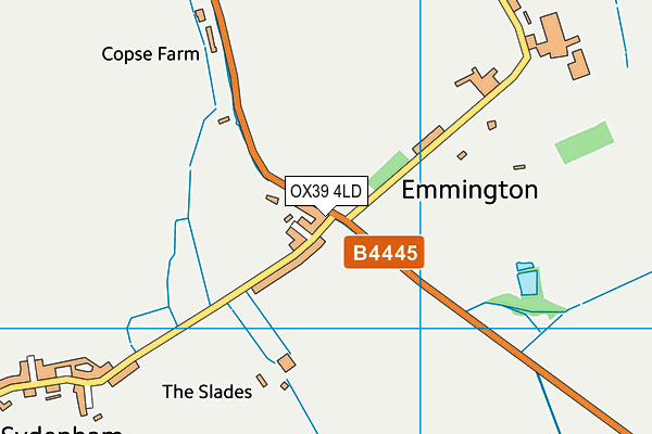 OX39 4LD map - OS VectorMap District (Ordnance Survey) OX39 4LD map - OS VectorMap District (Ordnance Survey)