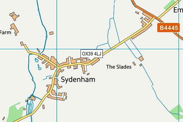 OX39 4LJ map - OS VectorMap District (Ordnance Survey) OX39 4LJ map - OS VectorMap District (Ordnance Survey)