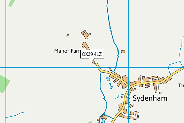 OX39 4LZ map - OS VectorMap District (Ordnance Survey) OX39 4LZ map - OS VectorMap District (Ordnance Survey)