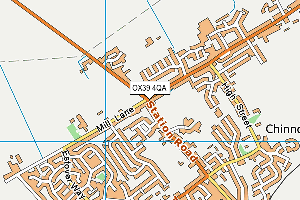 OX39 4QA map - OS VectorMap District (Ordnance Survey) OX39 4QA map - OS VectorMap District (Ordnance Survey)