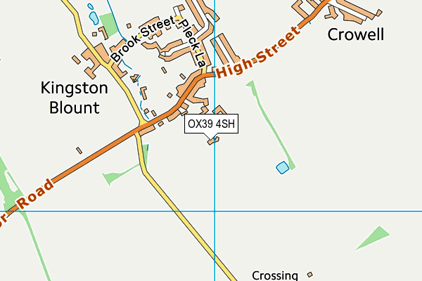 OX39 4SH map - OS VectorMap District (Ordnance Survey) OX39 4SH map - OS VectorMap District (Ordnance Survey)