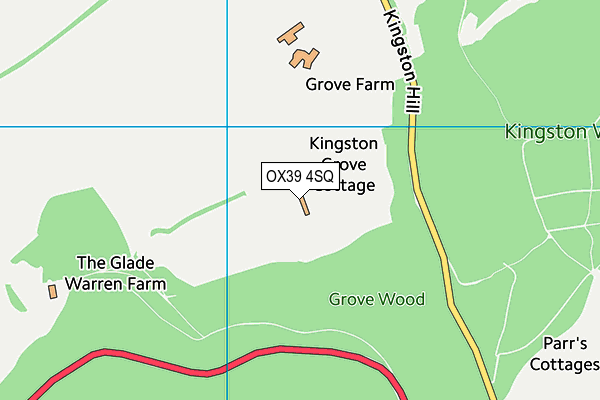 OX39 4SQ map - OS VectorMap District (Ordnance Survey) OX39 4SQ map - OS VectorMap District (Ordnance Survey)