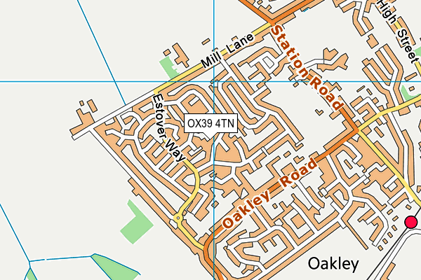 OX39 4TN map - OS VectorMap District (Ordnance Survey)