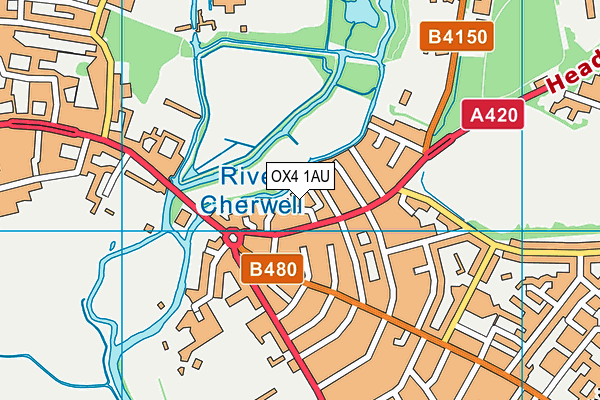 OX4 1AU map - OS VectorMap District (Ordnance Survey) OX4 1AU map - OS VectorMap District (Ordnance Survey)