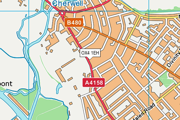 OX4 1EH map - OS VectorMap District (Ordnance Survey) OX4 1EH map - OS VectorMap District (Ordnance Survey)