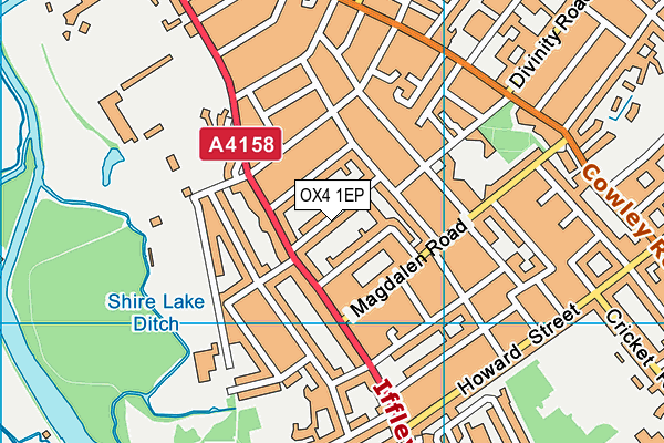 OX4 1EP map - OS VectorMap District (Ordnance Survey) OX4 1EP map - OS VectorMap District (Ordnance Survey)