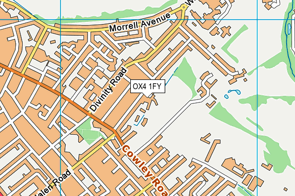 OX4 1FY map - OS VectorMap District (Ordnance Survey) OX4 1FY map - OS VectorMap District (Ordnance Survey)