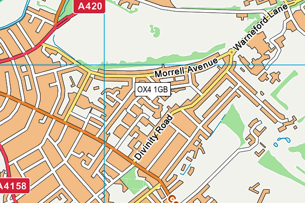 OX4 1GB map - OS VectorMap District (Ordnance Survey) OX4 1GB map - OS VectorMap District (Ordnance Survey)