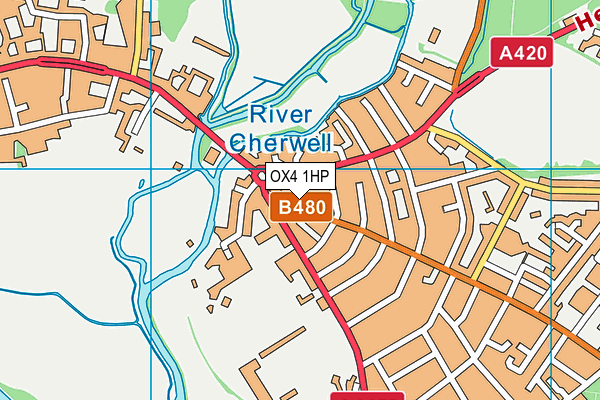 OX4 1HP map - OS VectorMap District (Ordnance Survey) OX4 1HP map - OS VectorMap District (Ordnance Survey)