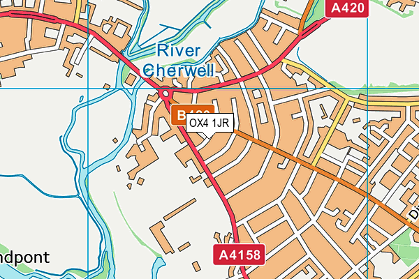 OX4 1JR map - OS VectorMap District (Ordnance Survey) OX4 1JR map - OS VectorMap District (Ordnance Survey)