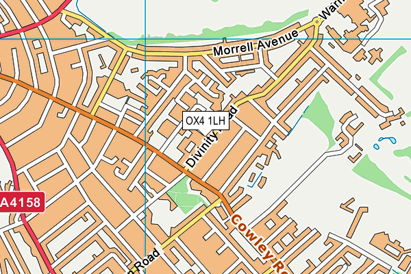 OX4 1LH map - OS VectorMap District (Ordnance Survey) OX4 1LH map - OS VectorMap District (Ordnance Survey)
