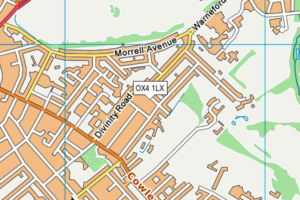 OX4 1LX map - OS VectorMap District (Ordnance Survey) OX4 1LX map - OS VectorMap District (Ordnance Survey)