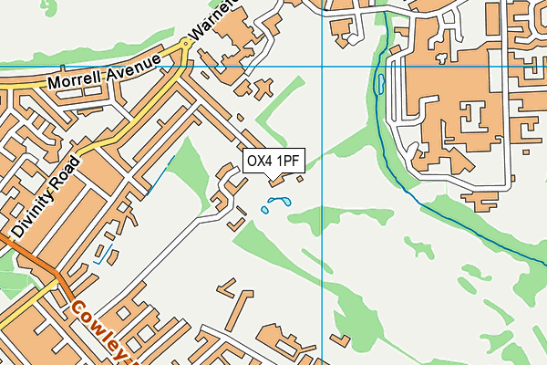OX4 1PF map - OS VectorMap District (Ordnance Survey) OX4 1PF map - OS VectorMap District (Ordnance Survey)