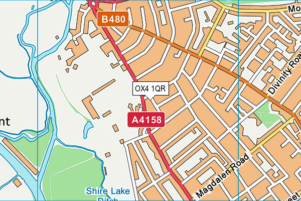 OX4 1QR map - OS VectorMap District (Ordnance Survey) OX4 1QR map - OS VectorMap District (Ordnance Survey)