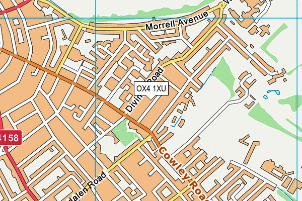 OX4 1XU map - OS VectorMap District (Ordnance Survey) OX4 1XU map - OS VectorMap District (Ordnance Survey)