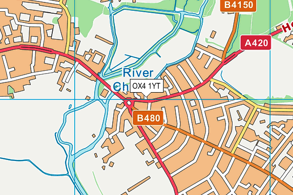 OX4 1YT map - OS VectorMap District (Ordnance Survey) OX4 1YT map - OS VectorMap District (Ordnance Survey)