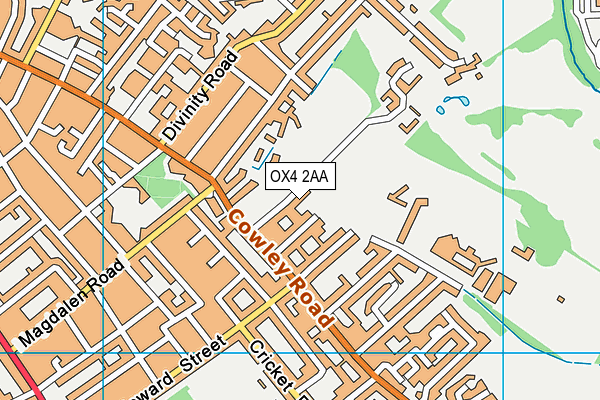 OX4 2AA map - OS VectorMap District (Ordnance Survey) OX4 2AA map - OS VectorMap District (Ordnance Survey)