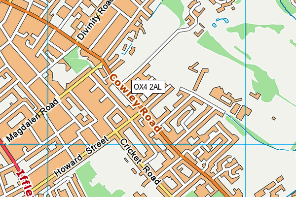 OX4 2AL map - OS VectorMap District (Ordnance Survey) OX4 2AL map - OS VectorMap District (Ordnance Survey)