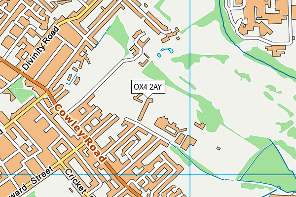 OX4 2AY map - OS VectorMap District (Ordnance Survey) OX4 2AY map - OS VectorMap District (Ordnance Survey)