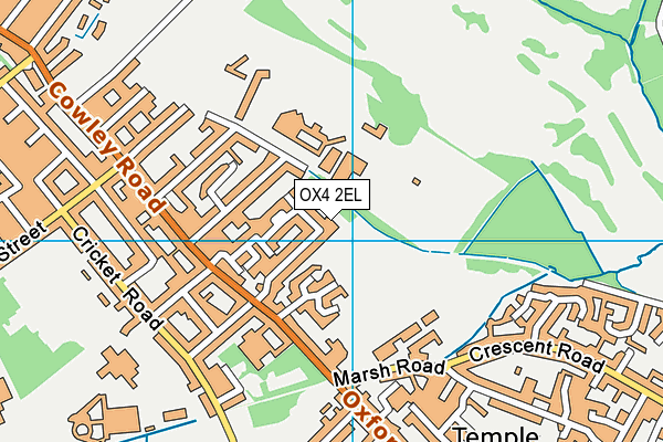 OX4 2EL map - OS VectorMap District (Ordnance Survey) OX4 2EL map - OS VectorMap District (Ordnance Survey)
