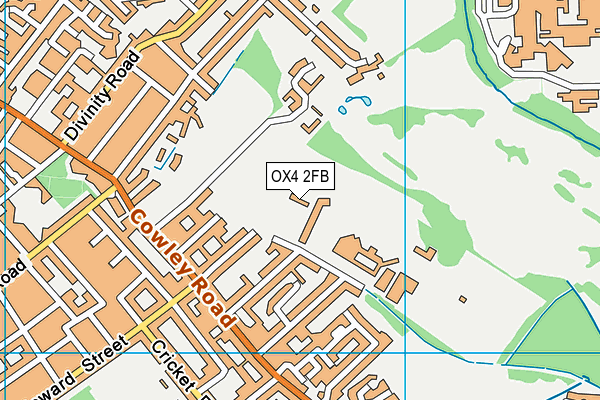 OX4 2FB map - OS VectorMap District (Ordnance Survey) OX4 2FB map - OS VectorMap District (Ordnance Survey)