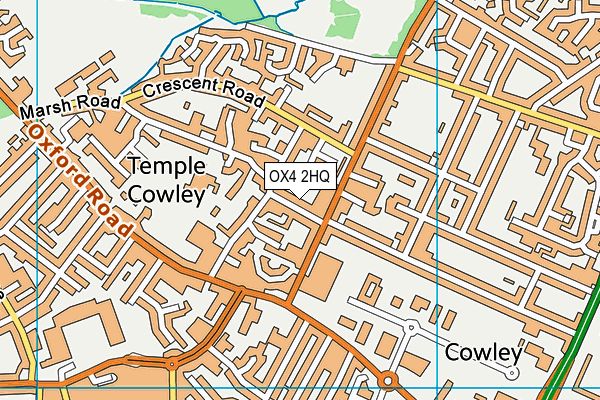 OX4 2HQ map - OS VectorMap District (Ordnance Survey) OX4 2HQ map - OS VectorMap District (Ordnance Survey)