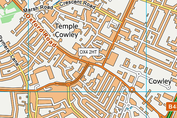OX4 2HT map - OS VectorMap District (Ordnance Survey) OX4 2HT map - OS VectorMap District (Ordnance Survey)