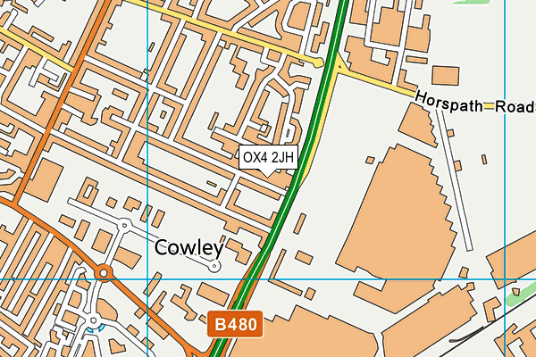OX4 2JH map - OS VectorMap District (Ordnance Survey) OX4 2JH map - OS VectorMap District (Ordnance Survey)