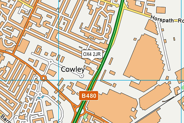 OX4 2JR map - OS VectorMap District (Ordnance Survey) OX4 2JR map - OS VectorMap District (Ordnance Survey)