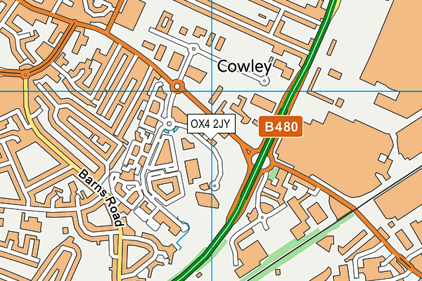 OX4 2JY map - OS VectorMap District (Ordnance Survey) OX4 2JY map - OS VectorMap District (Ordnance Survey)