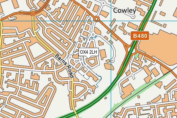 OX4 2LH map - OS VectorMap District (Ordnance Survey) OX4 2LH map - OS VectorMap District (Ordnance Survey)