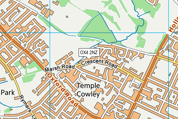 OX4 2NZ map - OS VectorMap District (Ordnance Survey) OX4 2NZ map - OS VectorMap District (Ordnance Survey)