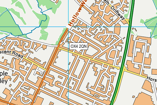 OX4 2QN map - OS VectorMap District (Ordnance Survey) OX4 2QN map - OS VectorMap District (Ordnance Survey)
