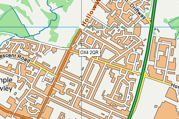 OX4 2QR map - OS VectorMap District (Ordnance Survey) OX4 2QR map - OS VectorMap District (Ordnance Survey)