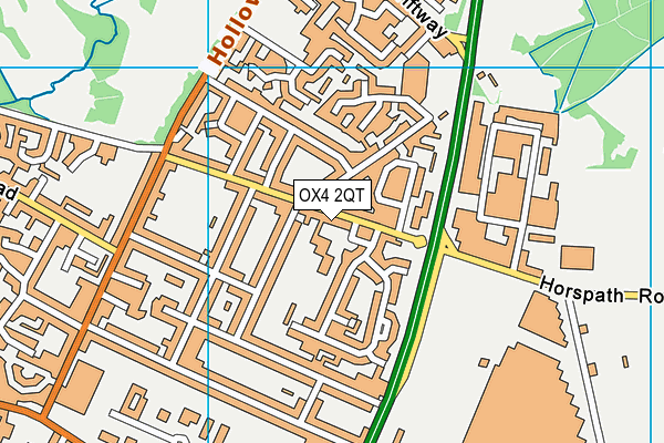 OX4 2QT map - OS VectorMap District (Ordnance Survey)