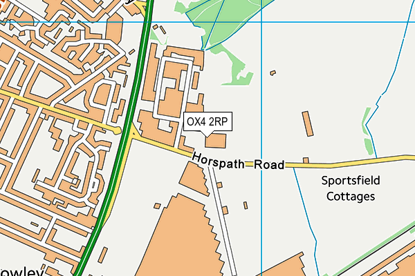 OX4 2RP map - OS VectorMap District (Ordnance Survey) OX4 2RP map - OS VectorMap District (Ordnance Survey)