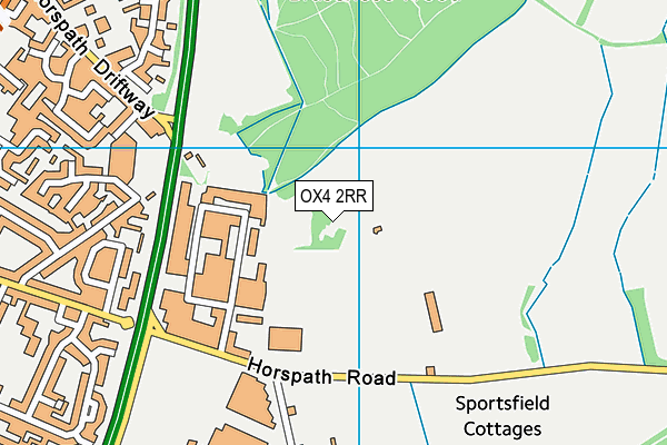 OX4 2RR map - OS VectorMap District (Ordnance Survey) OX4 2RR map - OS VectorMap District (Ordnance Survey)