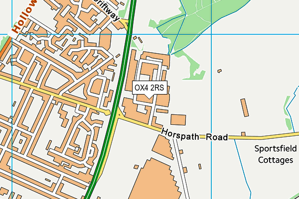 OX4 2RS map - OS VectorMap District (Ordnance Survey) OX4 2RS map - OS VectorMap District (Ordnance Survey)