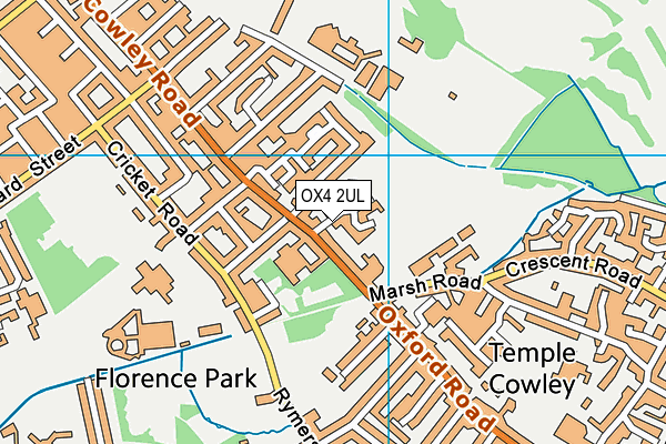 OX4 2UL map - OS VectorMap District (Ordnance Survey) OX4 2UL map - OS VectorMap District (Ordnance Survey)