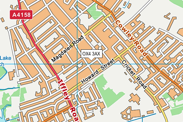 OX4 3AX map - OS VectorMap District (Ordnance Survey) OX4 3AX map - OS VectorMap District (Ordnance Survey)