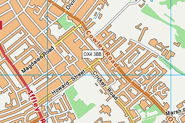 OX4 3BB map - OS VectorMap District (Ordnance Survey) OX4 3BB map - OS VectorMap District (Ordnance Survey)